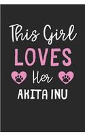This Girl Loves Her Akita Inu