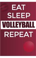 Eat Sleep Volleyball Reapt Notebook