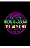I am a bricklayer. To save us time, always assume I'm always right