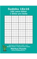 Sudoku 16x16 - 106 leere Gitter