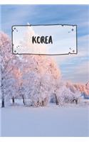 Korea: Liniertes Reisetagebuch Notizbuch oder Reise Notizheft liniert - Reisen Journal für Männer und Frauen mit Linien