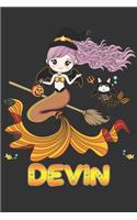 Devin: Devin Halloween Beautiful Mermaid Witch Want To Create An Emotional Moment For Devin?, Show Devin You Care With This Personal Custom Gift With Devin