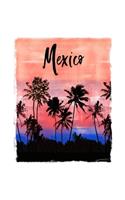 Mexico: Mexican Holiday Christmas Notebook With Lined College Ruled Paper For Taking Notes. Stylish Tropical Travel Journal Diary 5 x 8 Inch Soft Cover. For
