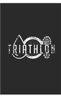 Triathlon: Triathlon Notebook, Dotted Bullet (6" x 9" - 120 pages) Sports and Recreations Themed Notebook for Daily Journal, Diary, and Gift