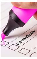 To Do List Checklist: Undated Daily Planner Notebook