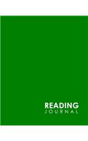 Reading Journal: Book Reading List, Reading Journals For Book Lovers, Portable Book Reading Diary, Reading Log Summary, Minimalist Green Cover(Reading Journal)