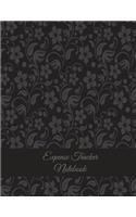Expense Tracker Notebook: Floral Design, Daily Expense Tracker Large Print 8.5" x 11" Money Spending Journal, Personal Expense Tracker