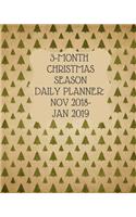 3-Month Christmas Season Daily Planner