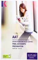 FINAL ACCOUNTS PREPARATION - STUDY TEXT