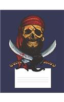 Bearded Pirate Skull