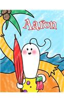 Aaron: Personalized Children's Coloring Book, Ima Gonna Color My Day at the Beach