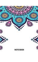 Notebook: Mandala Cover Notebook Journal Diary, 110 Lined pages, 8.5" x 11"