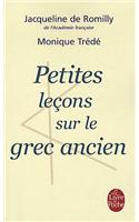 Petites Lecons Sur Le Grec Ancien