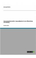 Humankapitalmodelle - Anwendbarkeit in der öffentlichen Verwaltung