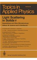 Light Scattering in Solids V
