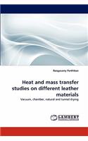 Heat and Mass Transfer Studies on Different Leather Materials