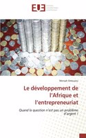 développement de l'Afrique et l'entrepreneuriat