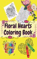 Floral Hearts Coloring Book