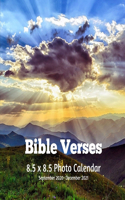 Bible Verses 8.5 X 8.5 Calendar September 2020 -December 2021: Monthly Calendar with U.S./UK/ Canadian/Christian/Jewish/Muslim Holidays-Religion Bible Verses with Nature Photography