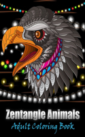 Zentangle animals adult coloring book