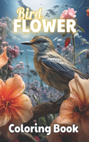 Bird and Flower Coloring Book for Adult