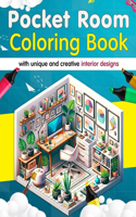 Pocket Room Coloring Book, Tiny interior designs