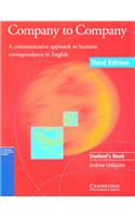 Company to Company Student's Book: A Communicative Approach to Business Correspondence in English