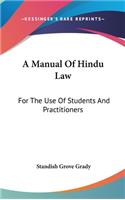 A Manual Of Hindu Law