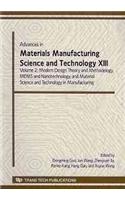 Advances in Materials Manufacturing Science and Technology 13