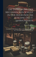 Entstehung Der Mechanischen Schule in Der Heilkunde Am Ausgang Des 17. Jahrhunderts