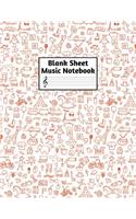 Blank Sheet Music Notebook