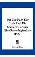Zug Nach Der Stadt Und Die Stadterweiterung