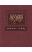 Public Discussion of the Issues Between the Reorganized Church of Jesus Christ of Latter Day Saints and the Church of Christ (Disciples)
