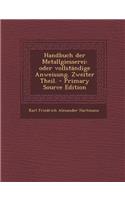 Handbuch Der Metallgiesserei