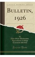 Bulletin, 1926 (Classic Reprint)