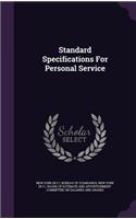 Standard Specifications For Personal Service