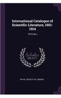 International Catalogue of Scientific Literature, 1901-1914