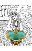 Malbuch für Erwachsene - Steampunk-Girls 1