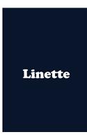 Linette - Dark Blue Personalized Notebook / Extended Lined Pages / Soft Matte: An Ethi Pike Collectible: Custom Names