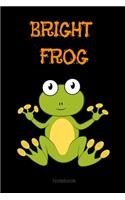 Bright Frog Composition Notebook: College Ruled Notebook - Lined Journal -School supplies Book Notes- back to school Gift Kids -