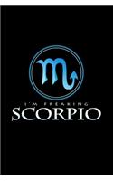 I'm freaking scorpio: 6x9 Scorpio - dotgrid - dot grid paper - notebook - notes