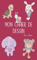 Mon cahier de dessin - Pour enfants: Carnet de dessin vide -120 Pages - Papier blanc (21.59 x 27.94 cm) avec emplacement pour mettre le titre du croquis