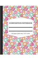 Composition Notebook - 120 pages - Wide Ruled - 7.44