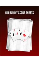Gin Rummy Score Sheets