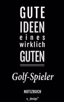 Notizbuch für Golf-Spieler: Originelle Geschenk-Idee [120 Seiten liniertes blanko Papier]