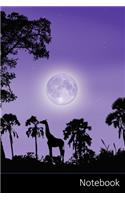 Notebook: Nature, Les Arbres, La Nuit, Paysage Carnet / Journal / Livre d'écriture / Calepin / Agenda / Notes - 6 x 9 pouces (15,24 x 22,86 cm), 150 pages, su