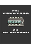 More Espresso Less Depresso: 2020 Weekly Planner: A 52-Week Calendar