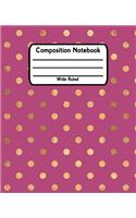 Composition Notebook Wide Ruled