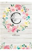 My Personal Journal: Cute & Trendy C Monogram on Light Wood