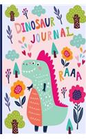 Dinosaur Journal: Happy Dino Theme Writing and Composition Pad for Preschool Nursery Kids Age 2 to 6. Blank Lined Journal of 120 Pages, 6 by 9 Inches.(1 Dinosaurs Kids Club)